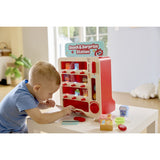 Distributeur intéractif en bois