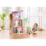 Maison de poupée 2 étages en bois Fashion Glow Dream