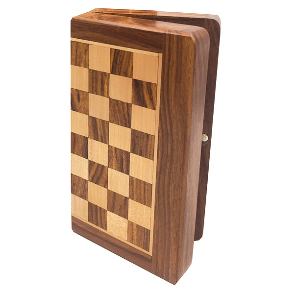 Jeu d'échecs en bois pliant 18 cm