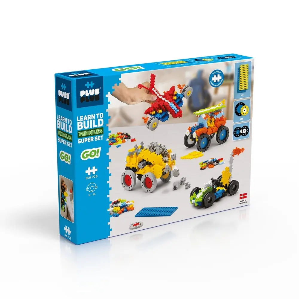 Plus Plus - Learn to Build - Vehicles - 800 pcs