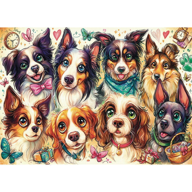 Eight Pawsome Friends - 1000 pcs