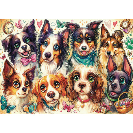 Eight Pawsome Friends - 1000 pcs