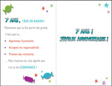 Carte de souhaits - Joyeux anniversaire - 7 ans