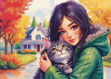 Feline Autumn Bond - 1000 pcs