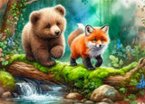 Broderie de diamant - Forest Friends