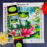 Diamond Painting - Cute Frog - 30 x 30 cm