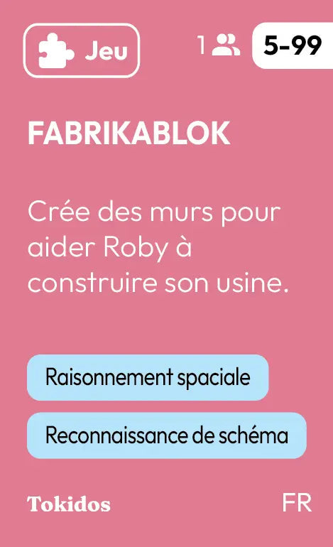Tokidos - PlayCard - Fabrikablok (Fr)
