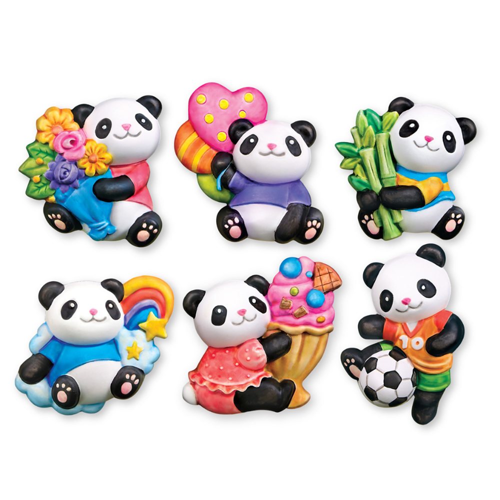 Mould and Paint - Cute Pandas (Multi)