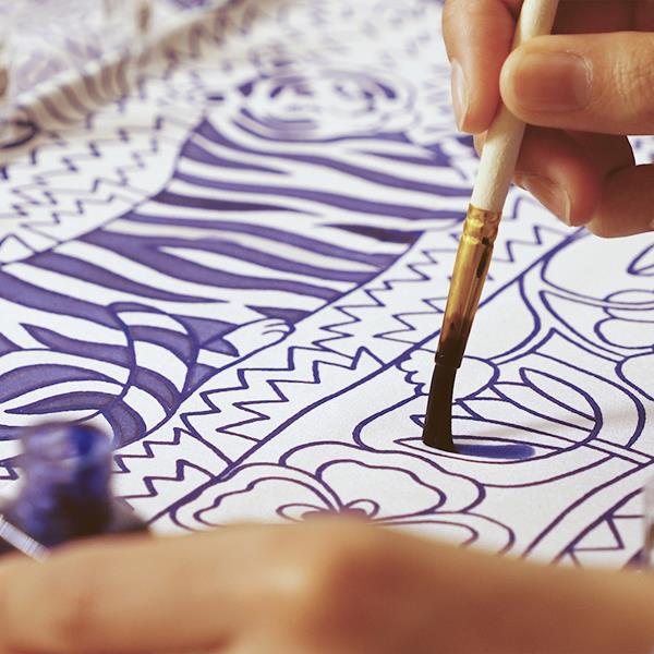 Atelier 10 : Peinture sur soie - Félins