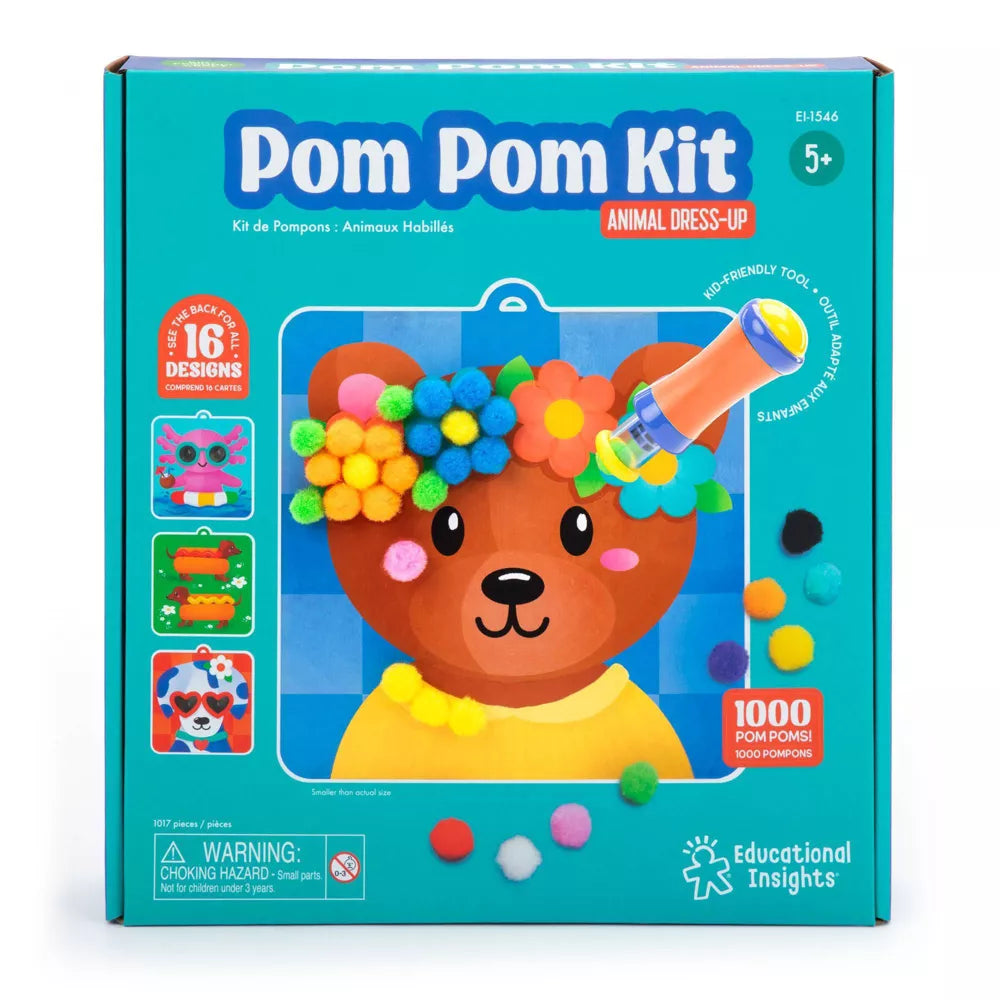 Kit de pompons - Animaux habillés
