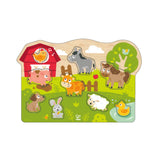 Farmyard Peg Puzzle - 10 Pcs Wood