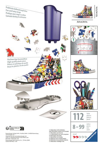 Sonic the Hedgehog Shoe - 112 pcs 3D