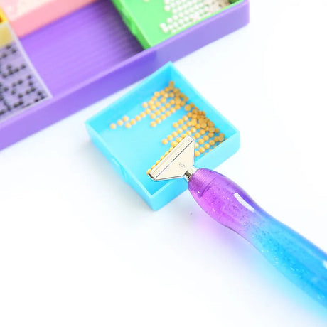 Purple-Blue Diamond Painting Pen Set