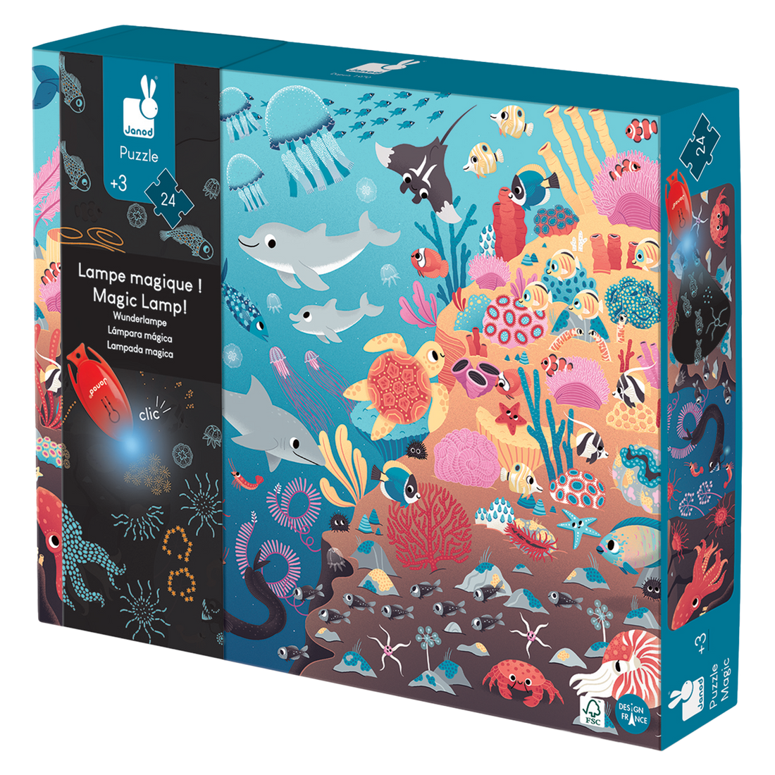 Puzzle lampe magique - Océan - 24 mcx