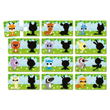 Animals and their shadows - 12 x 2 pcs