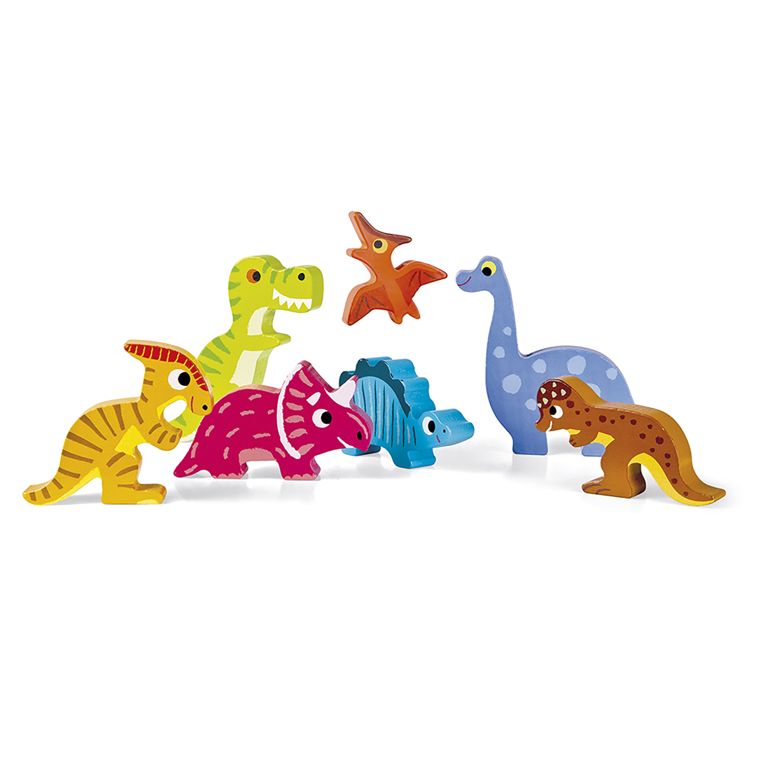 Dinosaures - 7 mcx Bois