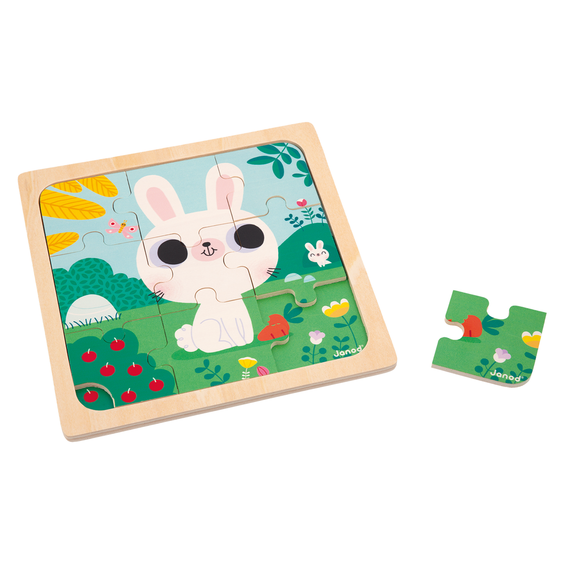 White Rabbit - 9 pcs Wood