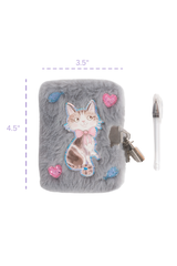 Mini journal intime peluche - Chaton