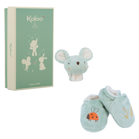Kaloo - Sound Wristband and Slippers - Mouse