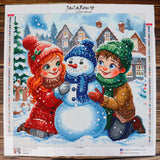 Broderie de diamant - Kids in Winter