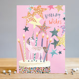 Carte de souhaits - Birthday wishes - Licorne