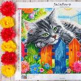 Broderie de diamant - Lazy Fence Lounger