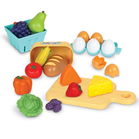 Aliments en plastique de la ferme à la table