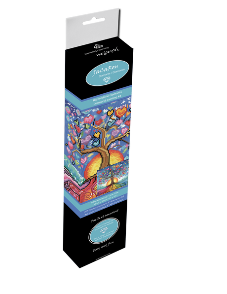 Broderie de diamant - Arbre en coeurs