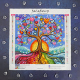 Broderie de diamant - Arbre en coeurs
