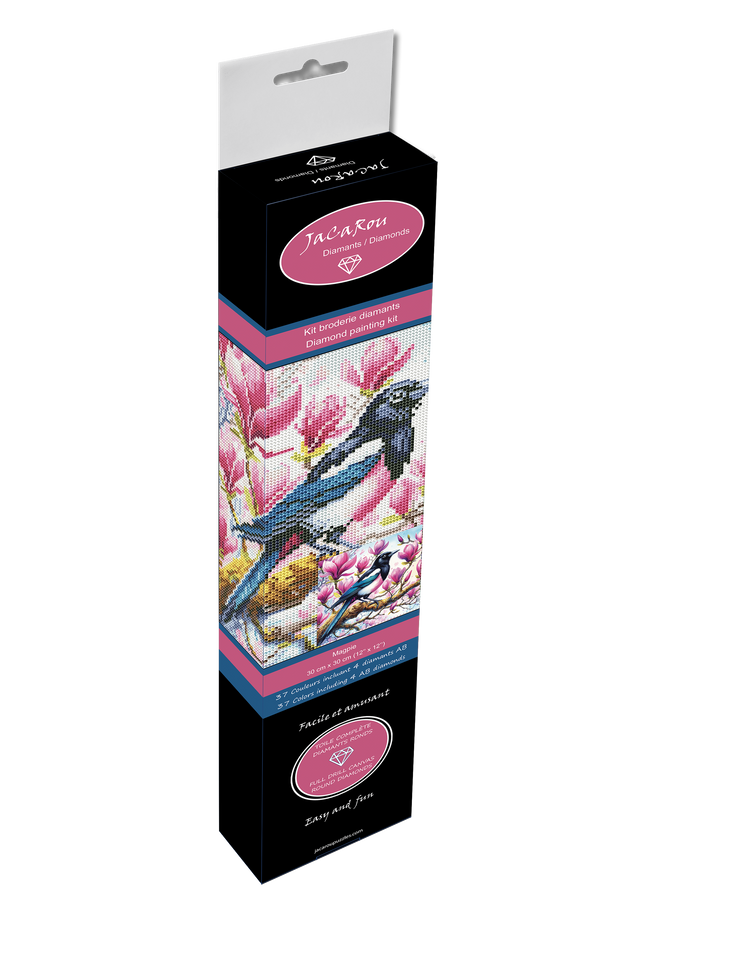 Diamond Painting - Magpie - 30 x 30 cm