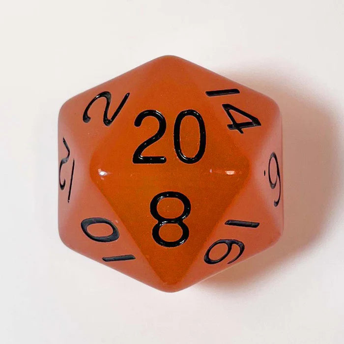 D20 Jumbo Glow in the Dark - Orange / Noir