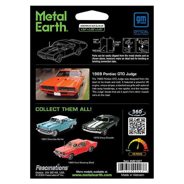 Metal Earth - Pontiac GTO Judge 1969