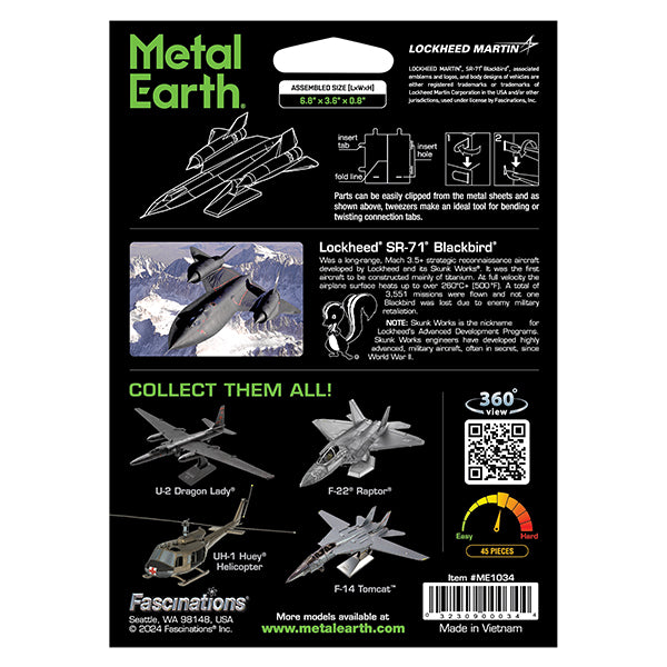 Metal Earth - Lockheed SR-71 Blackbird
