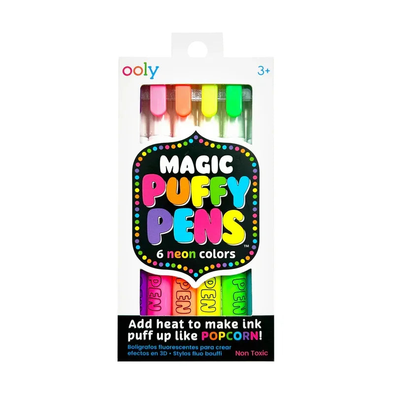Magic Puffy Pens - Neon Colors (6)