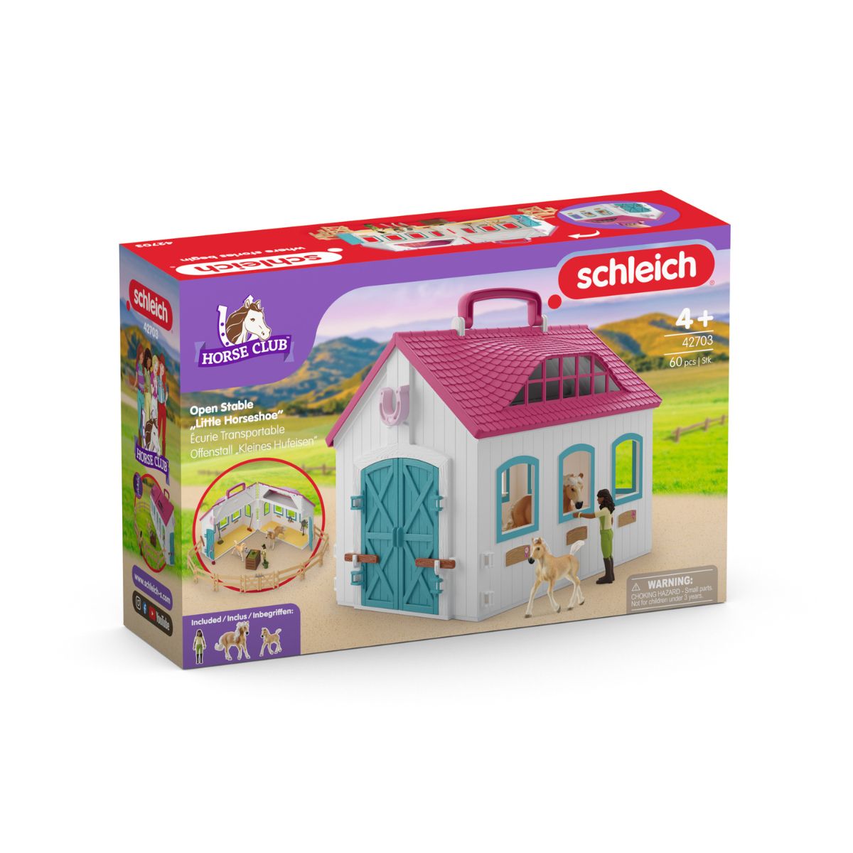 Écurie transportable Petit Fer à Cheval - Horse Club