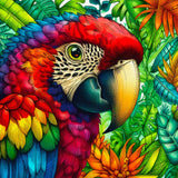 Broderie de diamant - Perroquet