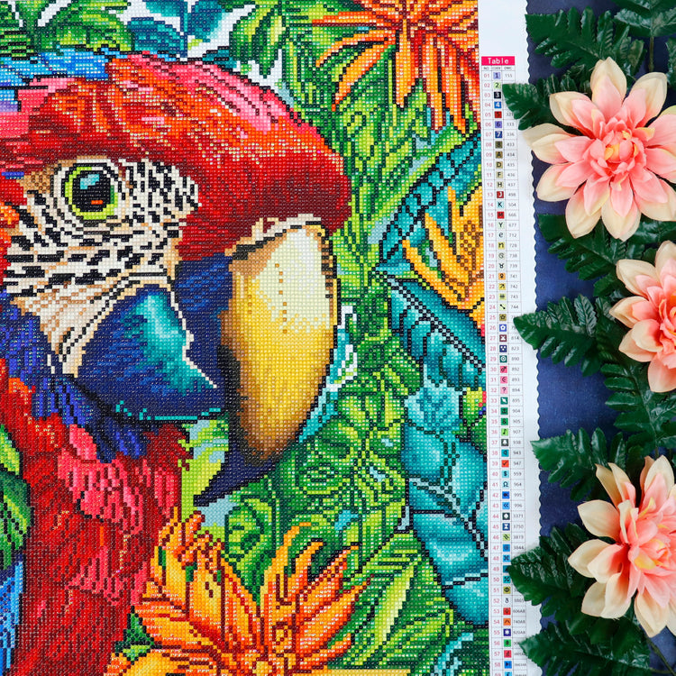 Broderie de diamant - Perroquet