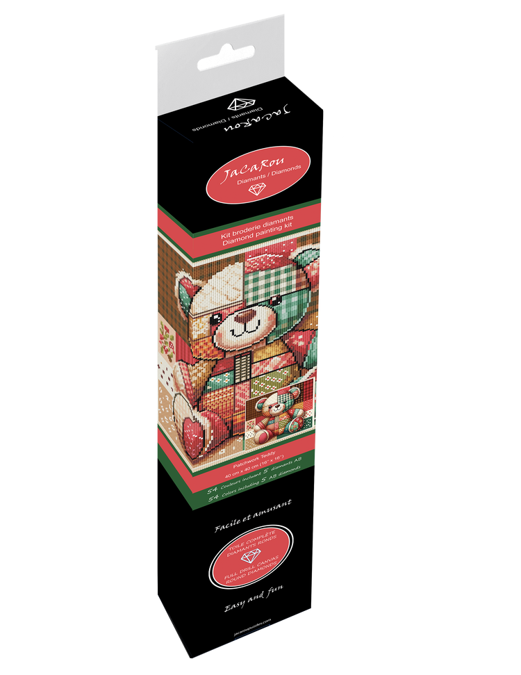 Diamond Painting - Patchwork Teddy