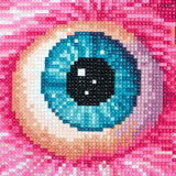 Broderie de diamant - My Pink Monster - 40 x 40 cm