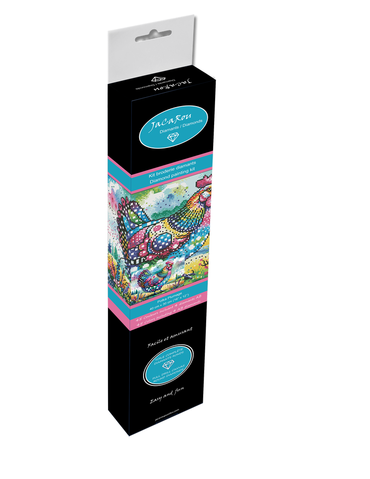 Diamond Painting - Polka Plumage - 40 x 30 cm