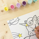 Paintable canvas - Unicorn - 20x20 cm