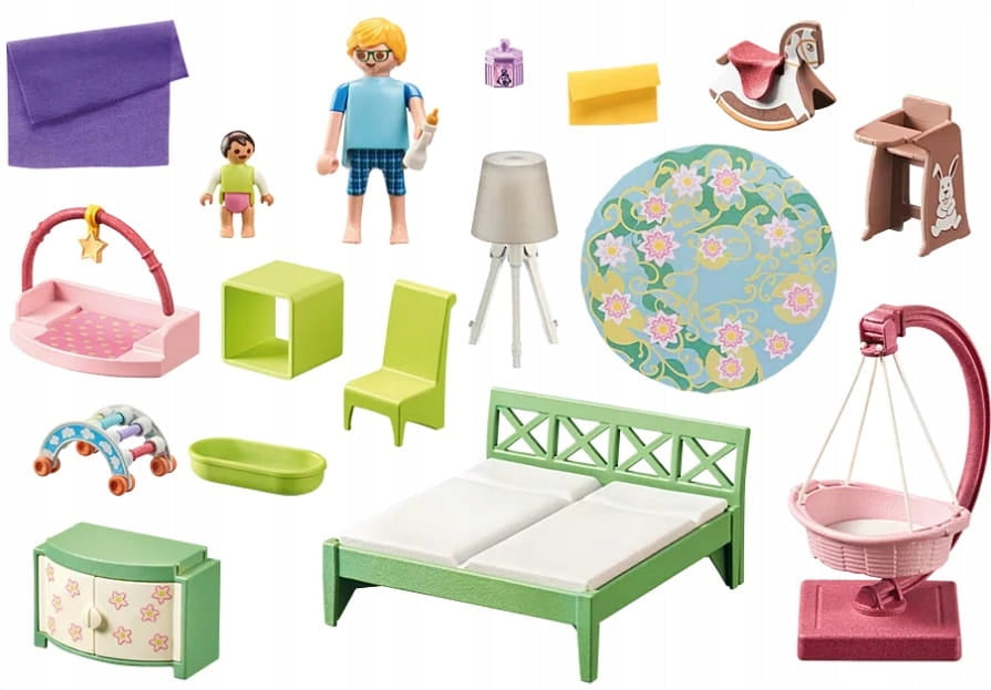 Chambre de parents avec berceau suspendu - My Life