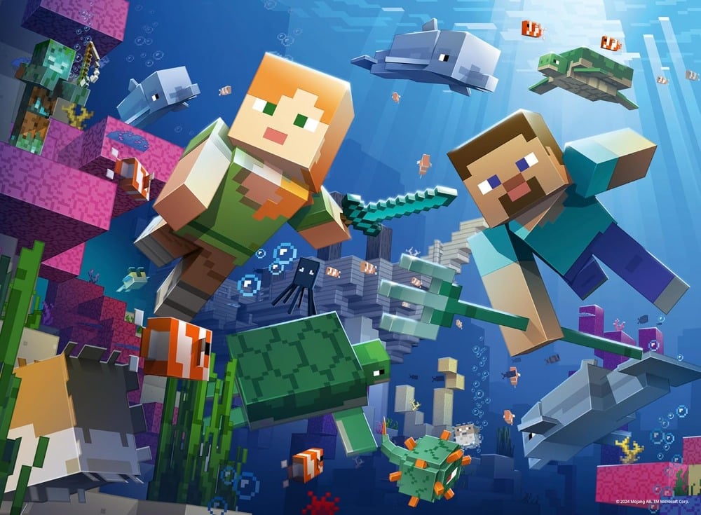 Minecraft Underwater - 200 pcs XXL
