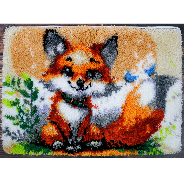 Latch Hook - Large rug - Rusty