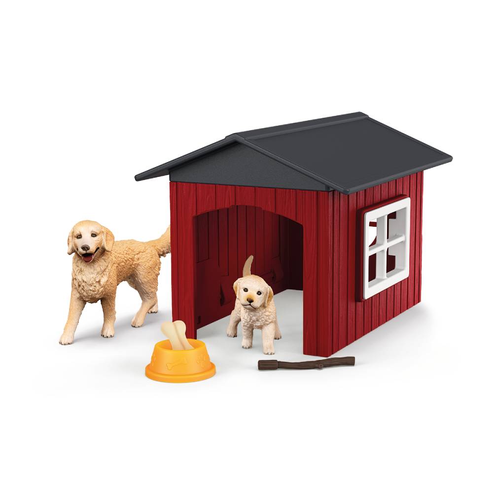 Chenil pour chien avec Golden Retriever - Farm World