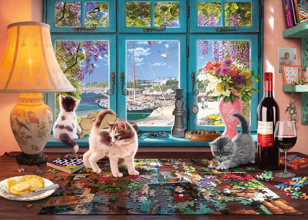 Table avec puzzle - 1000 mcx