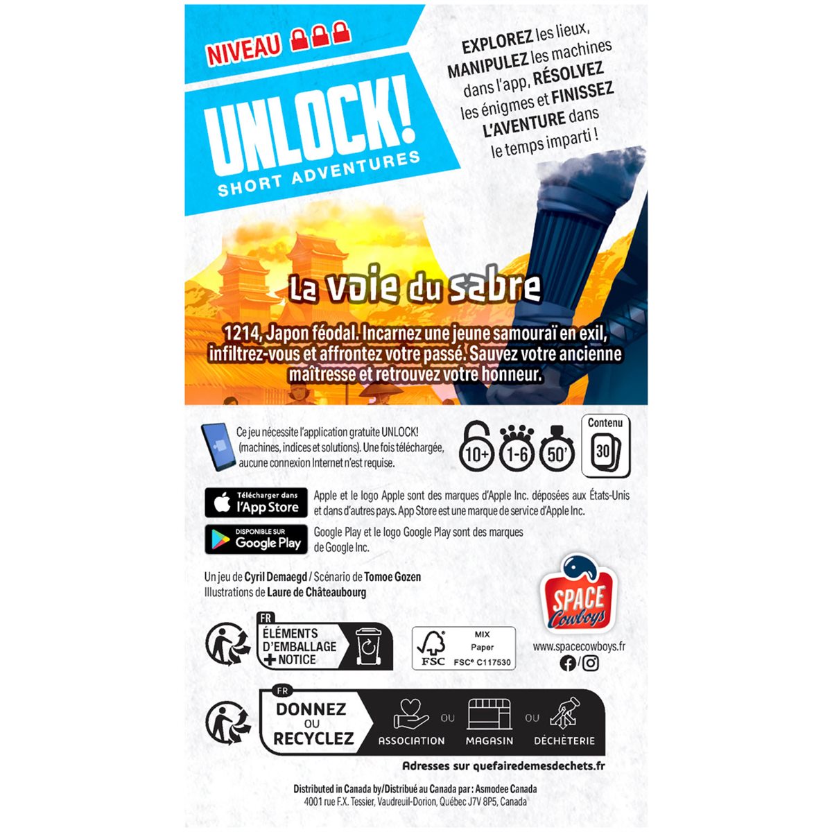 Unlock! - Short Adventure 14 - La voie du sabre (Fr)