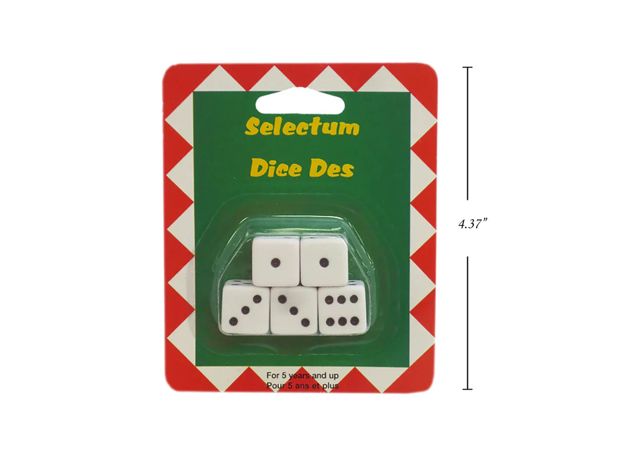 White dice 5x