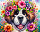 Broderie de diamant - St-Bernard