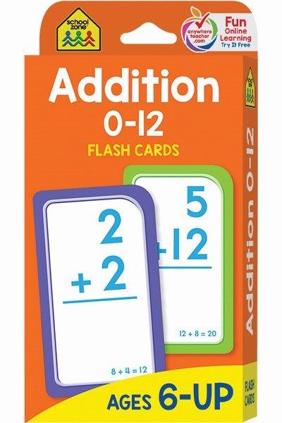 Addition Flash Cards 0-12